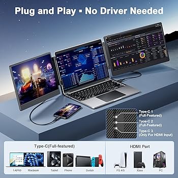 トリプルモニター 14インチ ダブルモニター 1920x1080FHD Amazon.co.jp: デュアルディスプレイ ダブルモニター トリプル